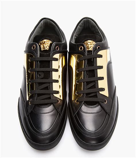 black versace shoe|versace shoes black and gold.